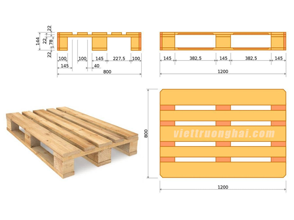 Cấu tạo và kích thước pallet gỗ Cấu tạo và kích thước pallet gỗ