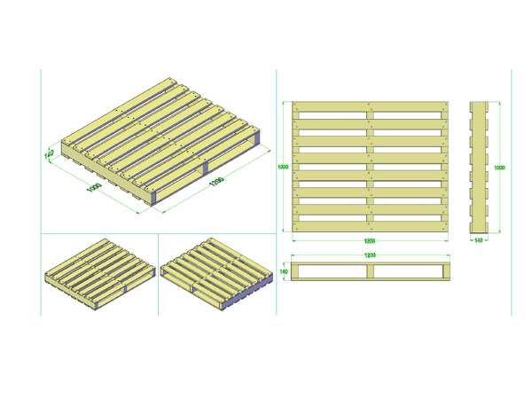 Pallet gỗ ngành công nghiệp sử dụng có kích thước như thế nào? Pallet gỗ ngành công nghiệp sử dụng có kích thước như thế nào?